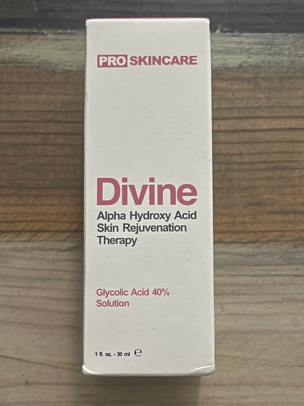 Divine Pro Skincare Glycolic Acid 40% Solution AHA Peel 1 oz NEW